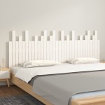 vidaXL Tăblie de pat pentru perete, alb, 204x3x80 cm, lemn masiv pin vidaXL Tăblie de pat pentru perete, alb, 204x3x80 cm, lemn masiv pin