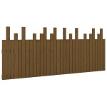 vidaXL Tăblie de pat pentru perete, maro miere, 204x3x80 cm, lemn pin vidaXL Tăblie de pat pentru perete, maro miere, 204x3x80 cm, lemn pin