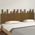 vidaXL Tăblie de pat pentru perete, maro miere, 204x3x80 cm, lemn pin vidaXL Tăblie de pat pentru perete, maro miere, 204x3x80 cm, lemn pin