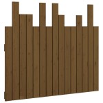 vidaXL Tăblie de pat de perete, maro miere 95,5x3x80 cm lemn masiv pin