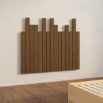 vidaXL Tăblie de pat de perete, maro miere 95,5x3x80 cm lemn masiv pin