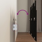 vidaXL Tăblie de pat pentru perete, negru 127,5x3x80 cm lemn masiv pin vidaXL Tăblie de pat pentru perete, negru 127,5x3x80 cm lemn masiv pin