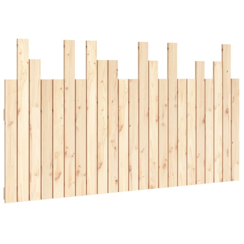 vidaXL Tăblie de pat pentru perete, 146,5x3x80 cm, lemn masiv de pin