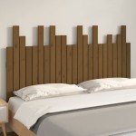 vidaXL Tăblie de pat de perete maro miere 146,5x3x80 cm lemn masiv pin