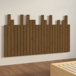 vidaXL Tăblie de pat de perete maro miere 146,5x3x80 cm lemn masiv pin