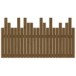 vidaXL Tăblie de pat de perete maro miere 146,5x3x80 cm lemn masiv pin