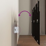 vidaXL Tăblie de pat pentru perete, negru 146,5x3x80 cm lemn masiv pin vidaXL Tăblie de pat pentru perete, negru 146,5x3x80 cm lemn masiv pin