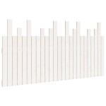 vidaXL Tăblie de pat pentru perete, alb, 159,5x3x80 cm lemn masiv pin