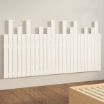 vidaXL Tăblie de pat pentru perete, alb, 159,5x3x80 cm lemn masiv pin