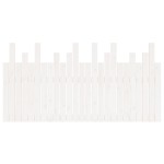 vidaXL Tăblie de pat pentru perete, alb, 159,5x3x80 cm lemn masiv pin