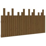 vidaXL Tăblie de pat pentru perete, maro miere, 159,5x3x80 cm lemn pin