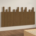 vidaXL Tăblie de pat pentru perete, maro miere, 159,5x3x80 cm lemn pin