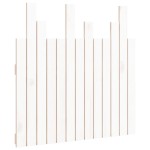 vidaXL Tăblie de pat pentru perete, alb, 82,5x3x80 cm, lemn masiv pin