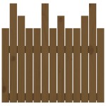 vidaXL Tăblie de pat pentru perete, maro miere, 82,5x3x80 cm, lemn pin vidaXL Tăblie de pat pentru perete, maro miere, 82,5x3x80 cm, lemn pin