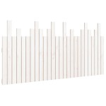 vidaXL Tăblie de pat pentru perete, alb, 166x3x80 cm, lemn masiv pin