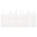 vidaXL Tăblie de pat pentru perete, alb, 166x3x80 cm, lemn masiv pin