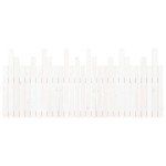 vidaXL Tăblie de pat pentru perete, alb, 185x3x80 cm, lemn masiv pin