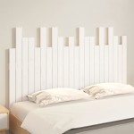 vidaXL Tăblie de pat pentru perete, alb, 140x3x80 cm, lemn masiv pin