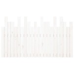 vidaXL Tăblie de pat pentru perete, alb, 140x3x80 cm, lemn masiv pin