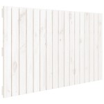 vidaXL Tăblie de pat pentru perete, alb, 108x3x60 cm, lemn masiv pin vidaXL Tăblie de pat pentru perete, alb, 108x3x60 cm, lemn masiv pin