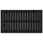 vidaXL Tăblie de pat pentru perete, negru, 108x3x60 cm, lemn masiv pin vidaXL Tăblie de pat pentru perete, negru, 108x3x60 cm, lemn masiv pin