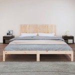 vidaXL Tăblie de pat pentru perete, 204x3x60 cm, lemn masiv de pin