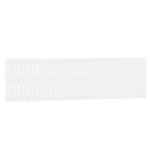 vidaXL Tăblie de pat pentru perete, alb, 204x3x60 cm, lemn masiv pin