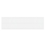 vidaXL Tăblie de pat pentru perete, alb, 204x3x60 cm, lemn masiv pin