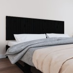 vidaXL Tăblie de pat pentru perete, negru, 204x3x60 cm, lemn masiv pin vidaXL Tăblie de pat pentru perete, negru, 204x3x60 cm, lemn masiv pin