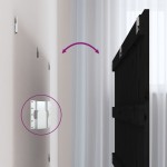 vidaXL Tăblie de pat pentru perete, negru, 204x3x60 cm, lemn masiv pin vidaXL Tăblie de pat pentru perete, negru, 204x3x60 cm, lemn masiv pin