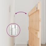 vidaXL Tăblie de pat pentru perete, 95,5x3x60 cm, lemn masiv de pin