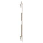 vidaXL Tăblie de pat pentru perete, alb, 95,5x3x60 cm, lemn masiv pin