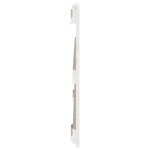 vidaXL Tăblie de pat pentru perete, alb, 127,5x3x60 cm, lemn masiv pin
