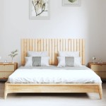 vidaXL Tăblie de pat pentru perete, 147x3x60 cm, lemn masiv de pin