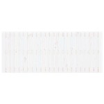 vidaXL Tăblie de pat pentru perete, alb, 147x3x60 cm, lemn masiv pin