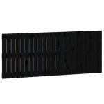 vidaXL Tăblie de pat pentru perete, negru, 147x3x60 cm, lemn masiv pin vidaXL Tăblie de pat pentru perete, negru, 147x3x60 cm, lemn masiv pin