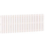 vidaXL Tăblie de pat pentru perete, alb, 159,5x3x60 cm, lemn masiv pin