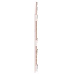 vidaXL Tăblie de pat pentru perete, alb, 159,5x3x60 cm, lemn masiv pin