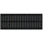 vidaXL Tăblie de pat pentru perete, negru, 159,5x3x60 cm