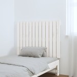 vidaXL Tăblie de pat pentru perete, alb, 82,5x3x60 cm, lemn masiv pin vidaXL Tăblie de pat pentru perete, alb, 82,5x3x60 cm, lemn masiv pin
