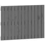 vidaXL Tăblie de pat pentru perete, gri, 82,5x3x60 cm, lemn masiv pin vidaXL Tăblie de pat pentru perete, gri, 82,5x3x60 cm, lemn masiv pin