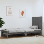 vidaXL Tăblie de pat pentru perete, gri, 82,5x3x60 cm, lemn masiv pin vidaXL Tăblie de pat pentru perete, gri, 82,5x3x60 cm, lemn masiv pin