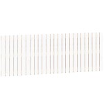 vidaXL Tăblie de pat pentru perete, alb, 166x3x60 cm, lemn masiv pin