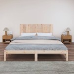 vidaXL Tăblie de pat pentru perete, 185x3x60 cm, lemn masiv de pin