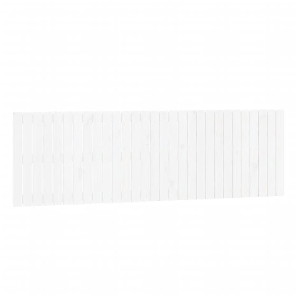 vidaXL Tăblie de pat pentru perete, alb, 185x3x60 cm, lemn masiv pin