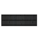 vidaXL Tăblie de pat pentru perete, negru, 185x3x60 cm, lemn masiv pin