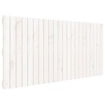 vidaXL Tăblie de pat pentru perete, alb, 140x3x60 cm, lemn masiv pin