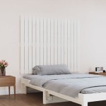 vidaXL Tăblie de pat pentru perete, alb, 108x3x90 cm, lemn masiv pin vidaXL Tăblie de pat pentru perete, alb, 108x3x90 cm, lemn masiv pin