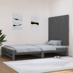 vidaXL Tăblie de pat pentru perete, gri, 108x3x90 cm, lemn masiv pin vidaXL Tăblie de pat pentru perete, gri, 108x3x90 cm, lemn masiv pin