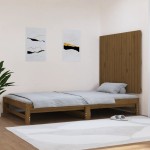 vidaXL Tăblie de pat pentru perete, maro miere, 108x3x90 cm